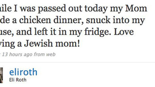Eli Roth Is A Mama's Boy